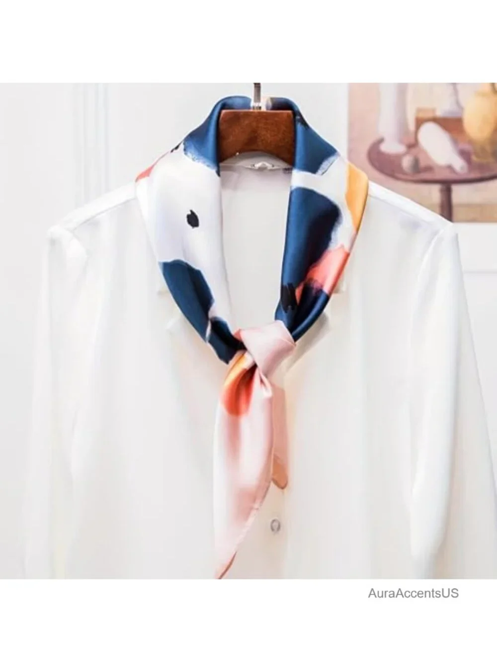 Square Satin Silk Feeling Fashion Scarf Bandana Headscarf 27''